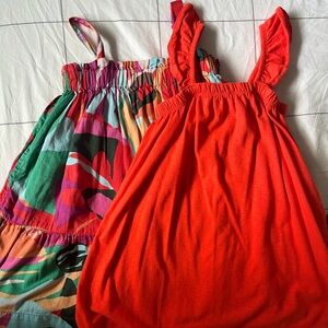 TWO GAP BABY 3T like new sun dresses, gorgeous saturated colors.